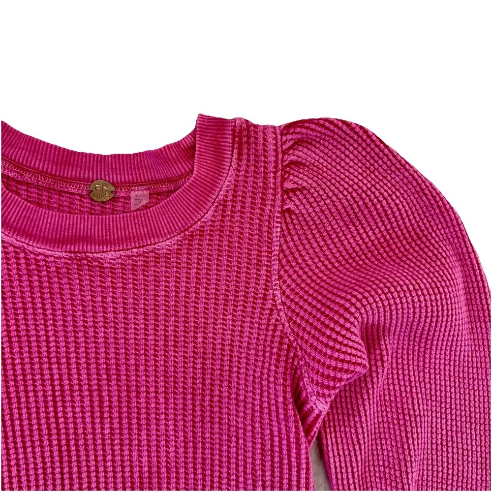 Free People Pink Long Sleeve Top - Picture 5 of 8